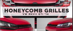 VW MKVII GTI Bremmen Parts Honeycomb Grilles