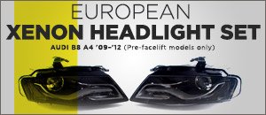 Audi B8 A4 Euro Xenon Headlight Set
