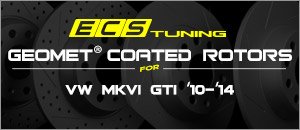VW MKVI GTI GEOMET&reg; Coated Rotors