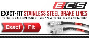 Porsche 944/924S ECS Exact-Fit Brake Lines