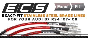 Audi B7 RS4 ECS Exact-Fit Brake Lines