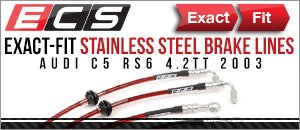 Audi C5 RS6 ECS Exact-Fit Brake Lines