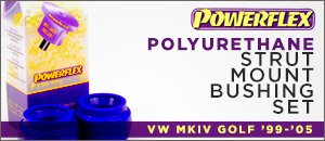 VW MKIV Golf Powerflex Poly Strut Mount Bushings