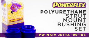 VW MKIV Jetta Powerflex Poly Strut Mount Bushings