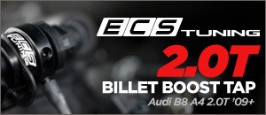 Audi B8 A4 2.0T ECS Tuning Billet Boost Tap Kit