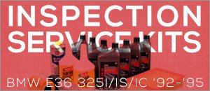 BMW E36 325i/is/ic Inspection Service Kits