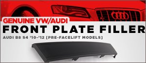 Audi B8 S4 Genuine VW/Audi Front Plate Filler