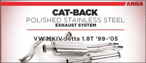 VW MKIV Jetta 1.8T ANSA Cat-Back Exhaust System