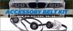 BMW E39 525i/530i Accessory Belt Kits