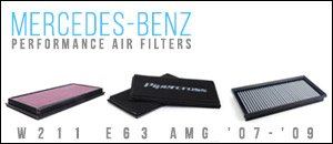 Mercedes-Benz W211 E63 Performance Air Filters