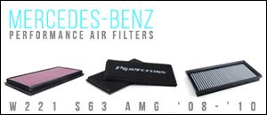 Mercedes-Benz W221 S63 Performance Air Filters