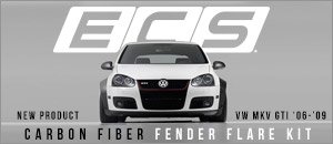 VW MKV GTI ECS Carbon Fiber Fender Flare Kit