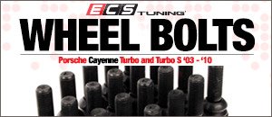 Porsche 955/957 Cayenne Turbo/S Black Wheel Bolts