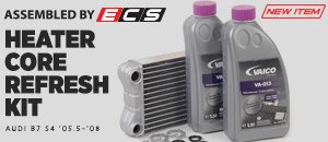Audi B7 S4 ECS Assembled Heater Core Refresh Kit