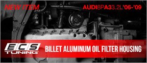 Audi 8P A3 Billet Aluminum Oil Filter Housings