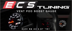 Audi B8 A5 2.0T ECS Vent Pod Boost Gauge