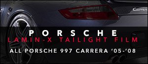 Porsche 997 Carrera Lamin-X Tail Light Protective Film