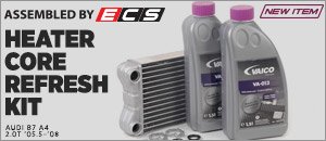 Audi B7 A4 2.0T ECS Assembled Heater Core Refresh Kit