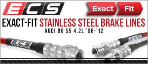 Audi B8 S5 4.2L V8 ECS Exact-Fit Brake Lines