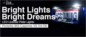 Porsche 955 Cayenne V6 Ziza LED License Plate Kit