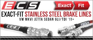 VW MKVI Jetta GLI/TDI ECS Exact-Fit Brake Lines