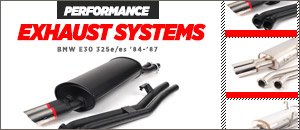 BMW E30 325e Performance Exhaust Systems