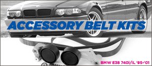 BMW E38 740i/IL  Accessory Belt Kits