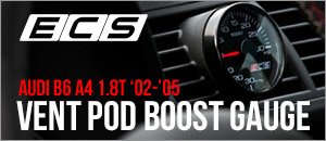 Audi B6 A4 1.8T Vent Pod Boost Gauge Kit