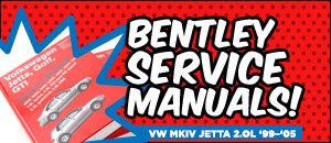 VW MKIV Jetta 2.0L Bentley Service Manuals