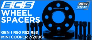 R50 R52 R53 MINI Cooper ECS Wheel Spacer Kits 7/2006+
