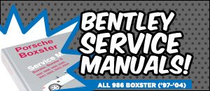 Porsche 986 Boxster Bentley Service Manuals