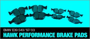 BMW E39 540i Hawk High Performance Brake Pads