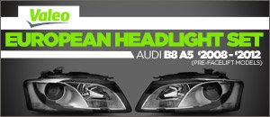Audi B8 A5 Valeo European Headlight Set