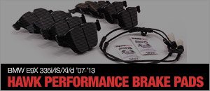 BMW E9x 335i/iS/Xi/d Hawk High Performance Brake Pads