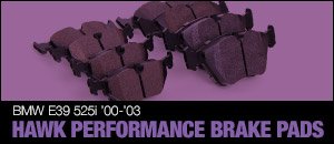 BMW E39 525i Hawk High Performance Brake Pads