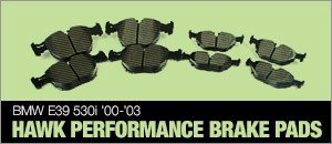 BMW E39 530i Hawk High Performance Brake Pads