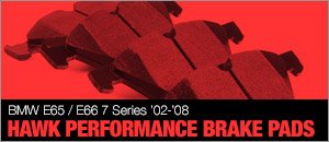 BMW E65 E66 7 Series Hawk High Performance Brake Pads