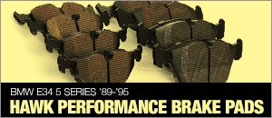 BMW E34 5 Series Hawk High Performance Brake Pads