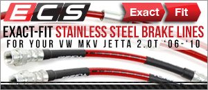 VW MKV Jetta 2.0T ECS Exact-Fit Brake Lines