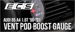 Audi B5 A4 1.8T ECS Vent Pod Boost Gauge Kit