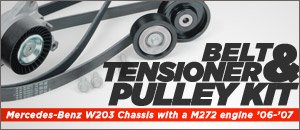 Mercedes-Benz W203 C-Class Belt Tensioner & Pulley Kits