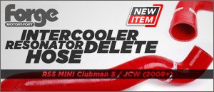 R55 MINI Clubman S Intercooler Resonator Delete Hose
