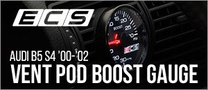 Audi B5 S4 ECS Vent Pod Boost Gauge Kit