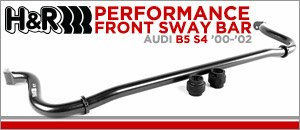 Audi B5 S4 H&R Performance Front Sway Bar