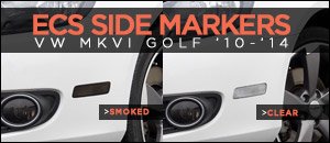 VW MKVI Golf ECS Smoked/Clear Side Markers