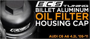 Audi C6 A6 4.2L ECS Billet Aluminum Oil Filter Housing 
