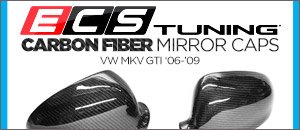 VW MKV GTI ECS Carbon Fiber Mirrors