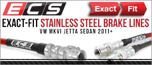 VW MKVI Jetta ECS Exact-Fit Brake Lines