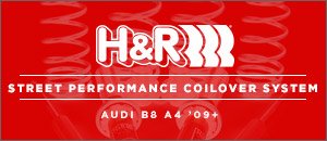 Audi B8 A4 H&R Street Performance Coilover System