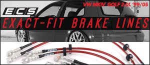 VW MKIV Golf 2.0L ECS Exact-Fit Brake Line Kit